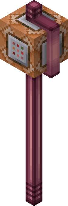 Command block in the staff